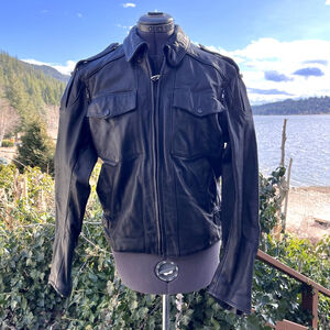 Hein Gericke Harley Davidson Women’s 40 R Leather Motorcycle Jacket * READ KR